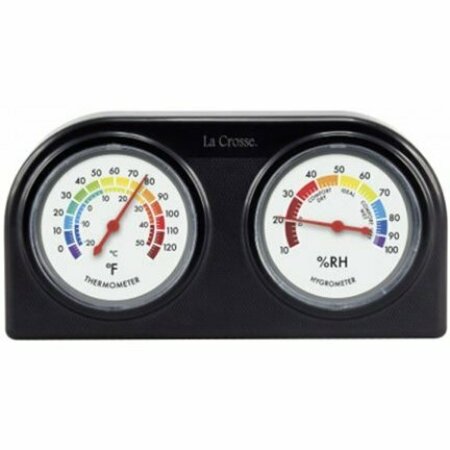 LA CROSSE TECHNOLOGY GAUGE INDOOR TEMPERATURE / HUMIDITY 104-288